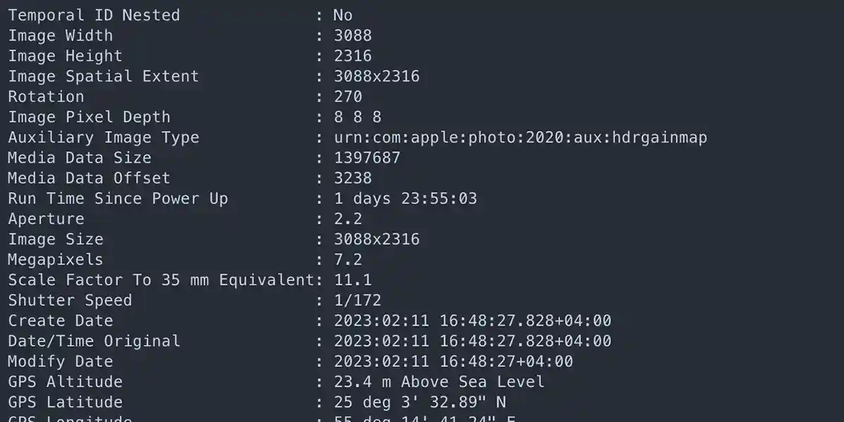 Exif Remover with exiftool